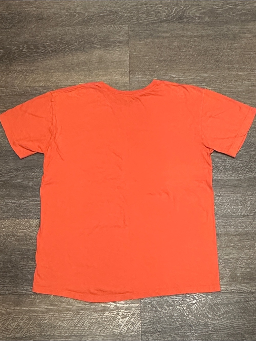 Three of Men's Crew Neck T-Shirts in Pale Orange/Warm Orange/Bright Orange M/L - Picture 3 of 7